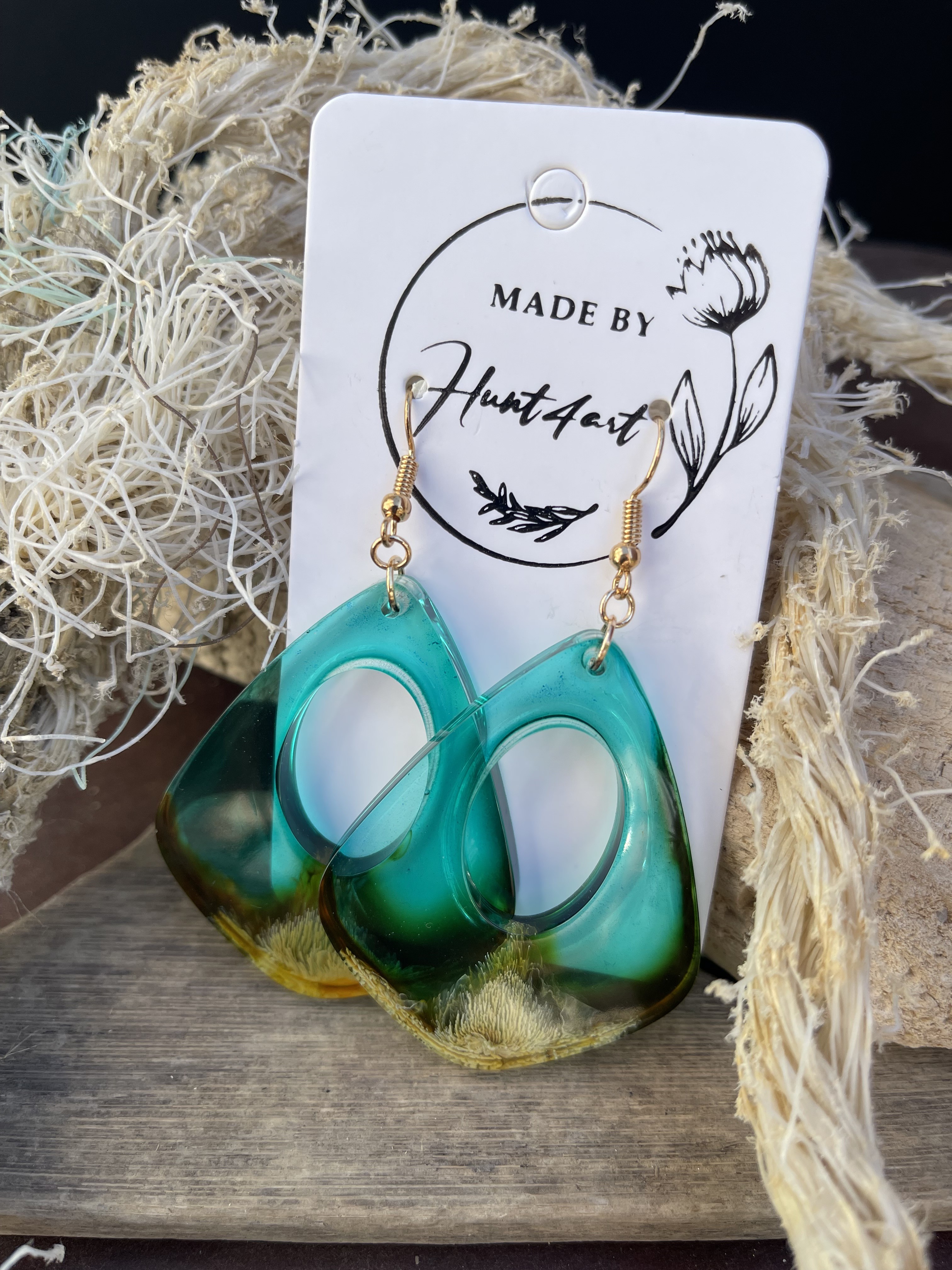 Earrings-The Coral Reef Collection -green