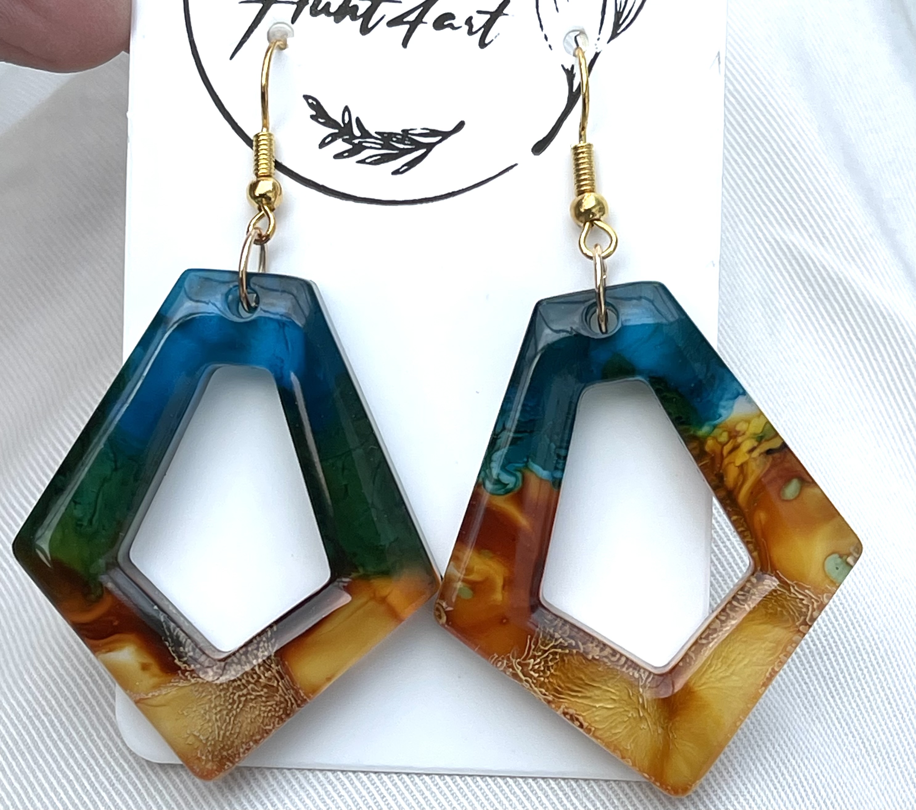 Earrings -Coral Reef collection blue