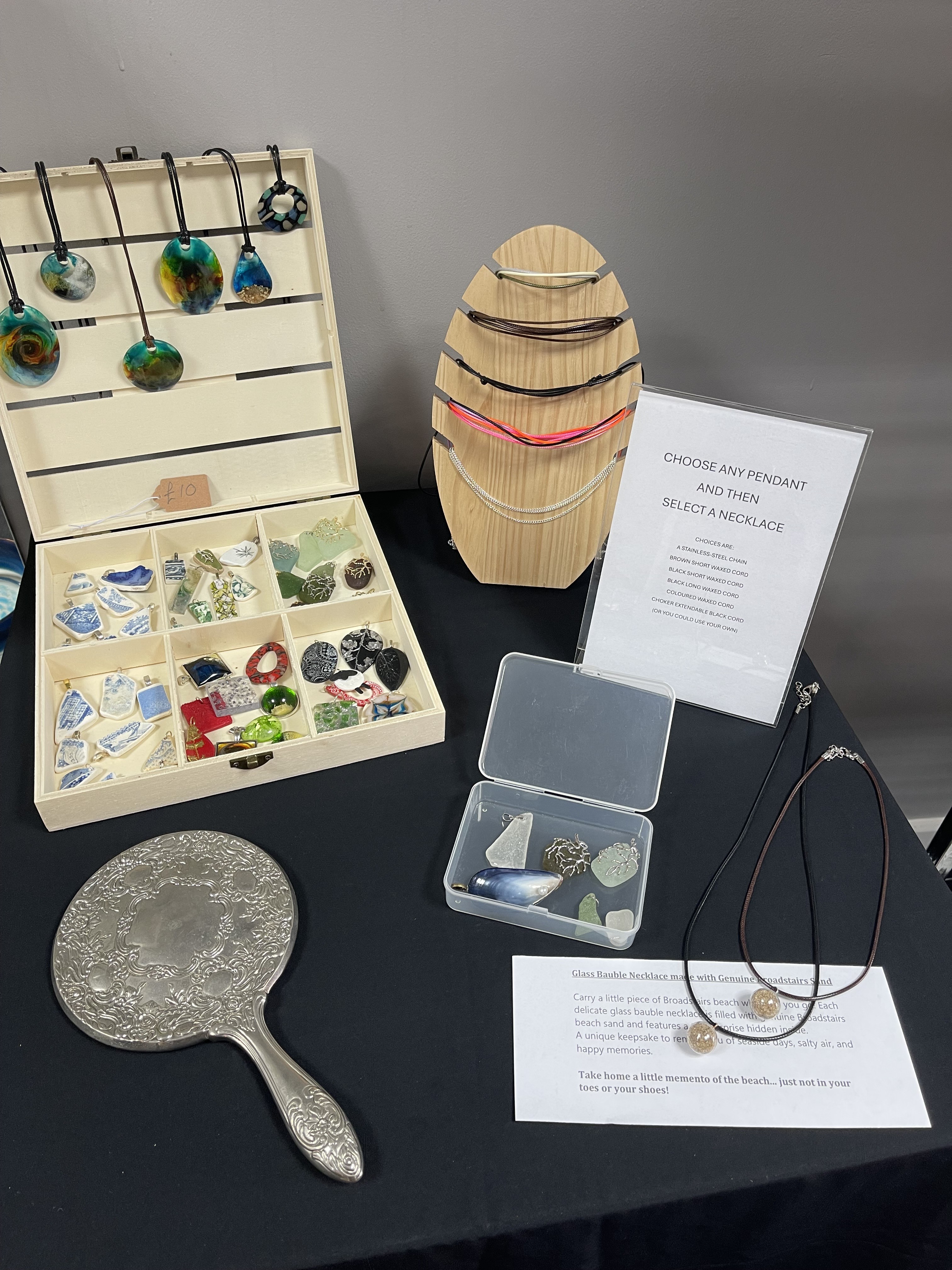 Choose the pendant then select a necklace!