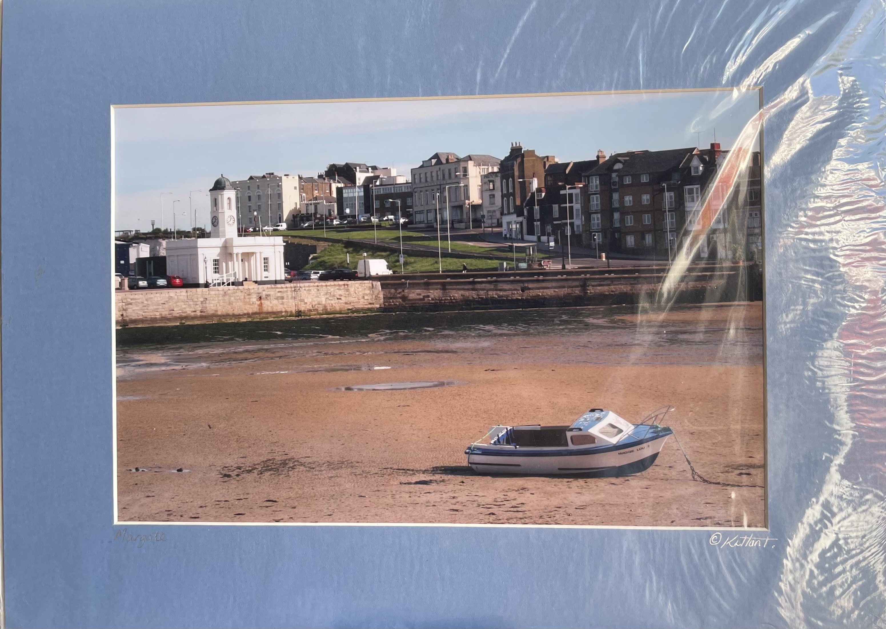 Margate sands blue boat