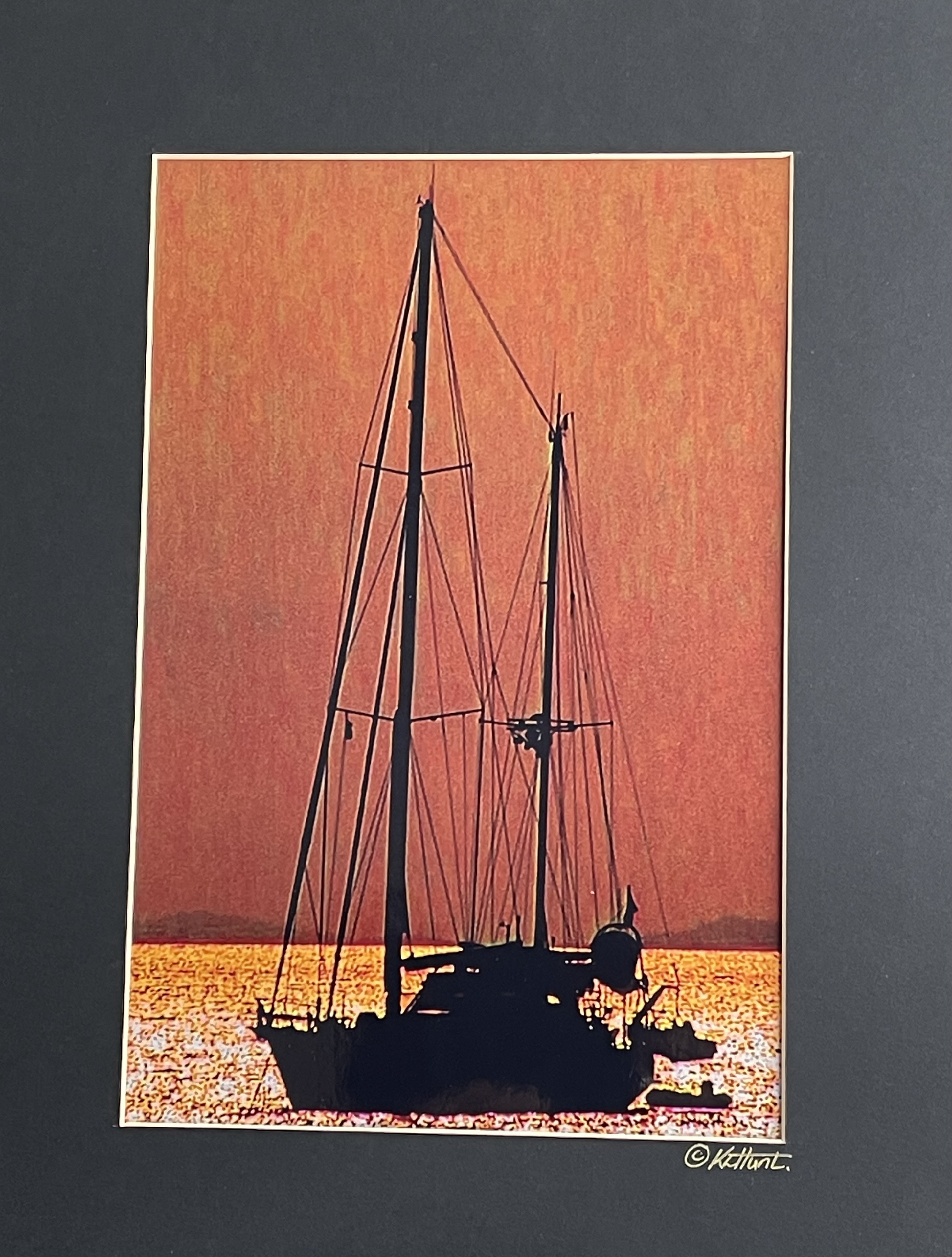 Malay moored yacht.