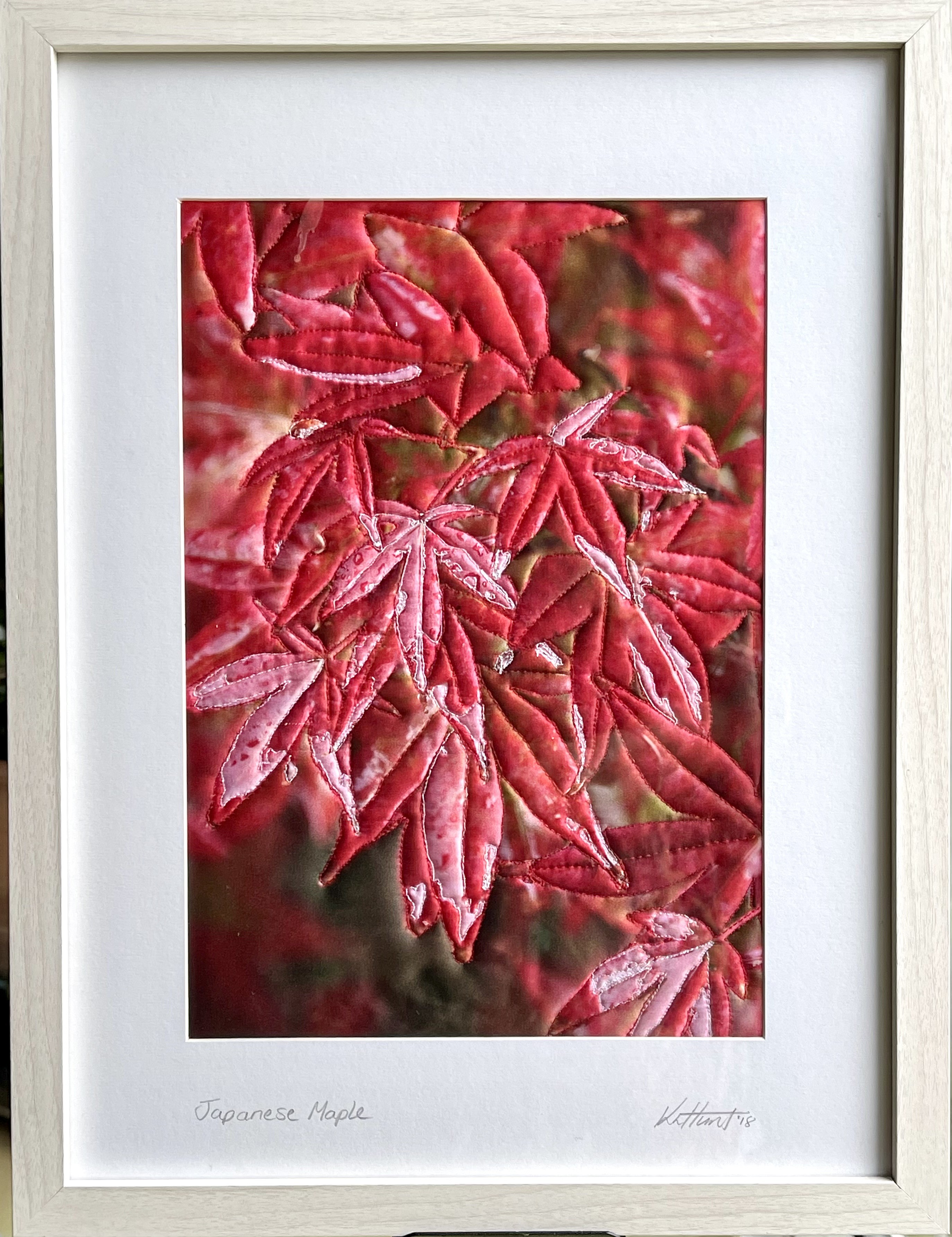 Japanese Maple – Quilted Textile Art